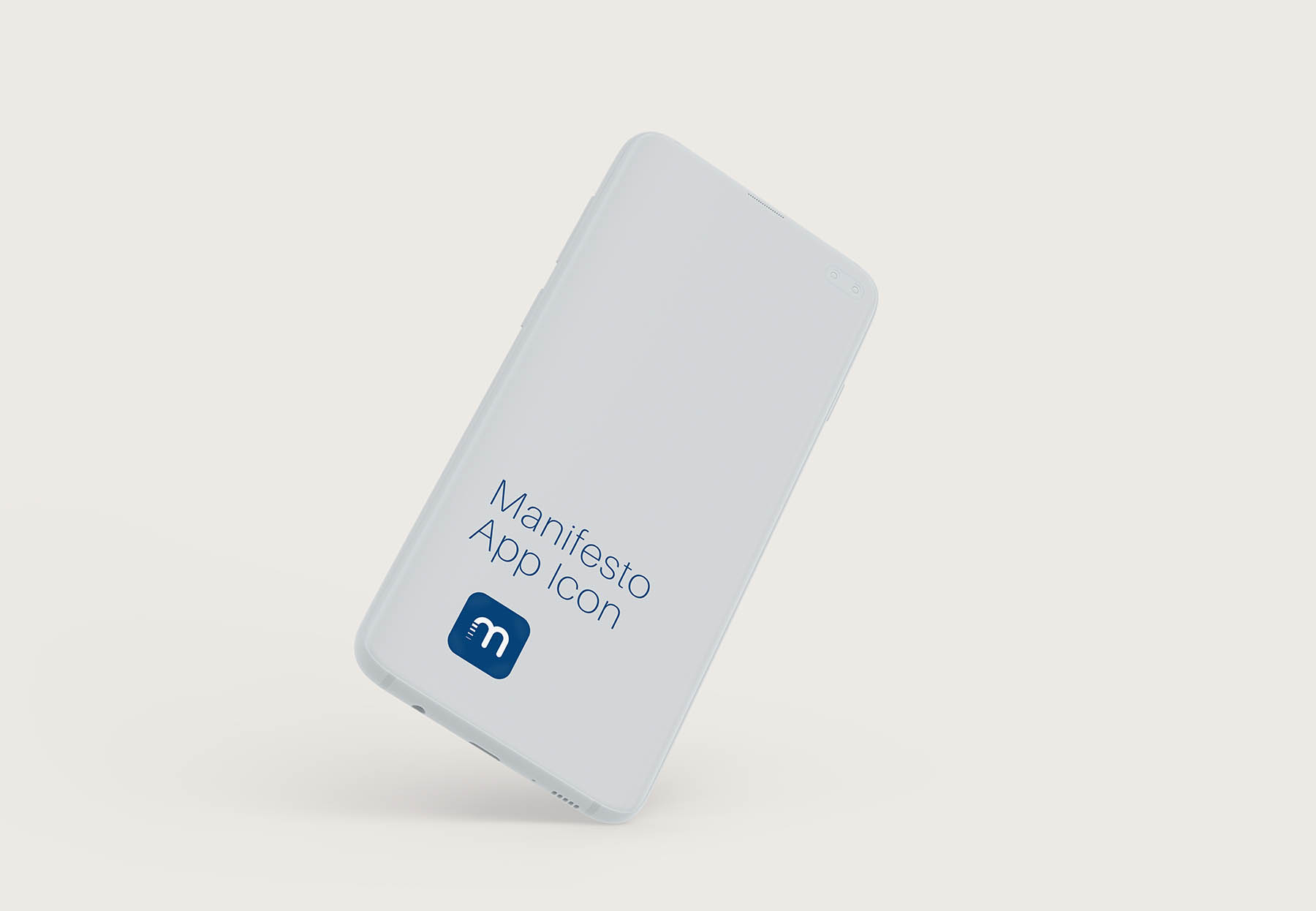 Manifesto App Icon mockup