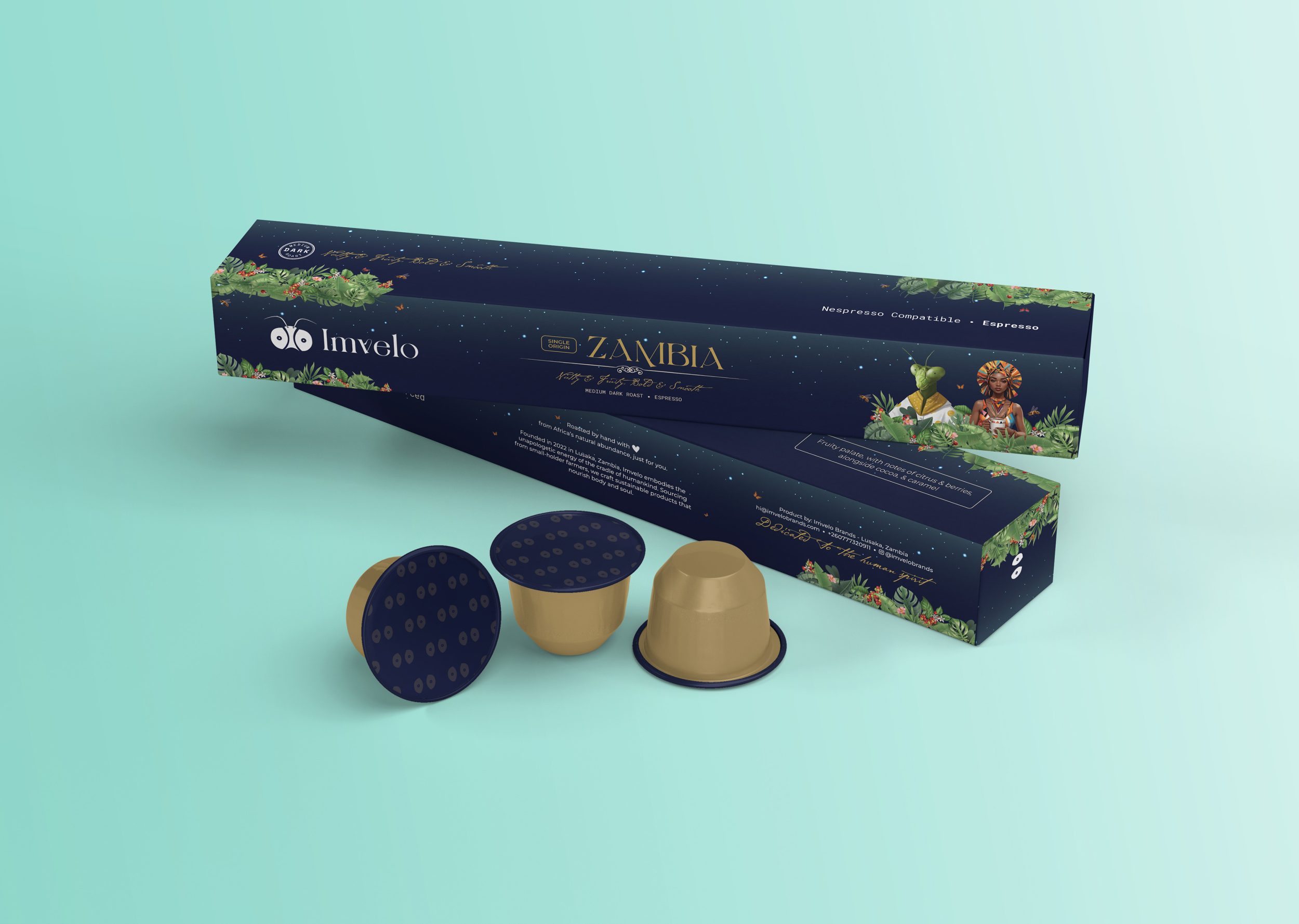 Imvelo Capsule Box Mockup Imvelo Capsule Box Packaging