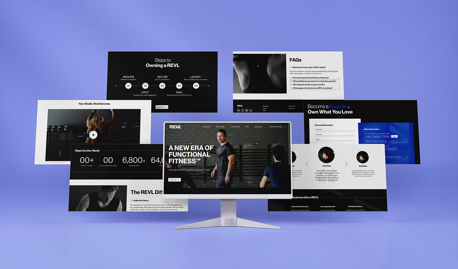 REVL Landing Page UI/UX